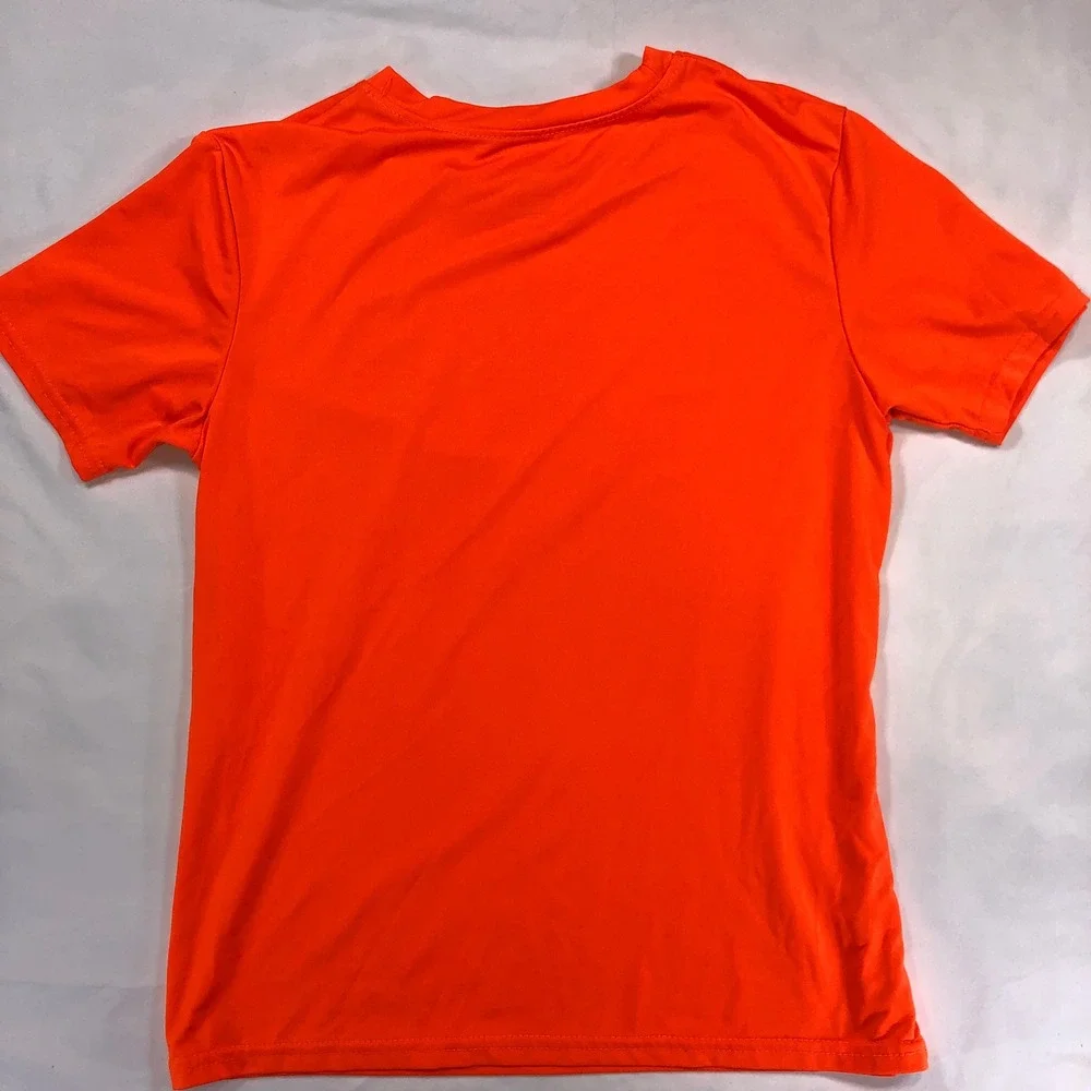 Real Essentials Kids Activewear TShirt Set 4-Pack Black Neon Green Orange Medium